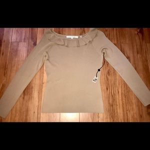 2 pc stretch knit top and skirt. Top L, skirt M